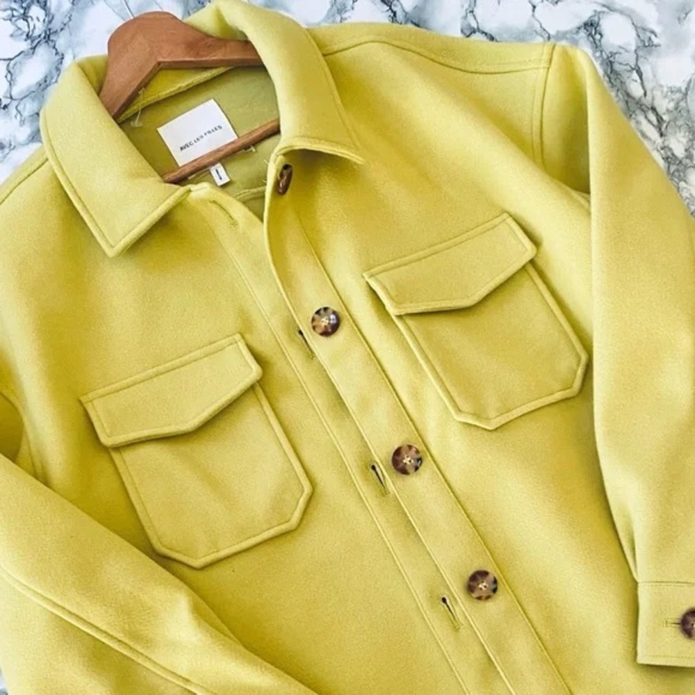 Avec Les Filles Yellow Utility Jacket